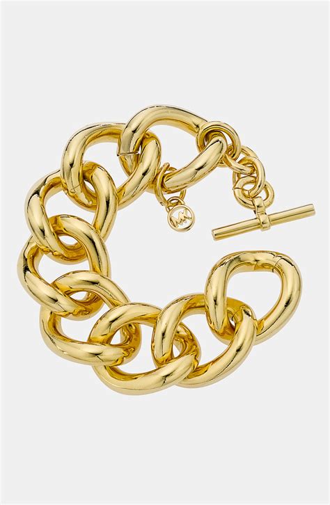 michael kors bracelet with heart|michael kors chain link bracelet.